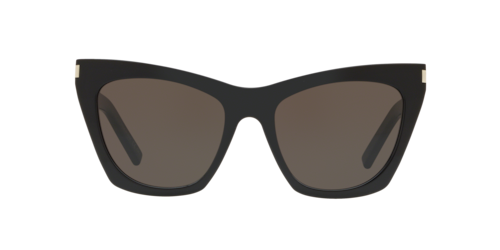 Saint Laurent - SL 214 KATE, Damen, Glänzendes Schwarz/Black Shiny/havana, Größe: Large