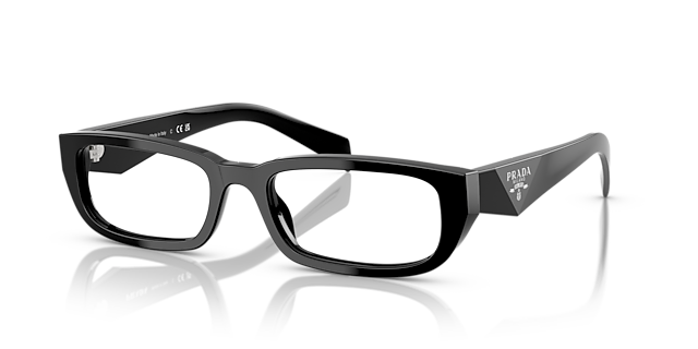 PR B05V Black & Silver Night AcetatEyeglass Frames von B24, Dreiviertelansicht