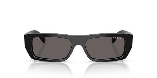 VO5657SU Schwarz AcetatSunglass Frames von B24, Vorderansicht