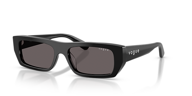 VO5657SU Schwarz AcetatSunglass Frames von B24, Dreiviertelansicht