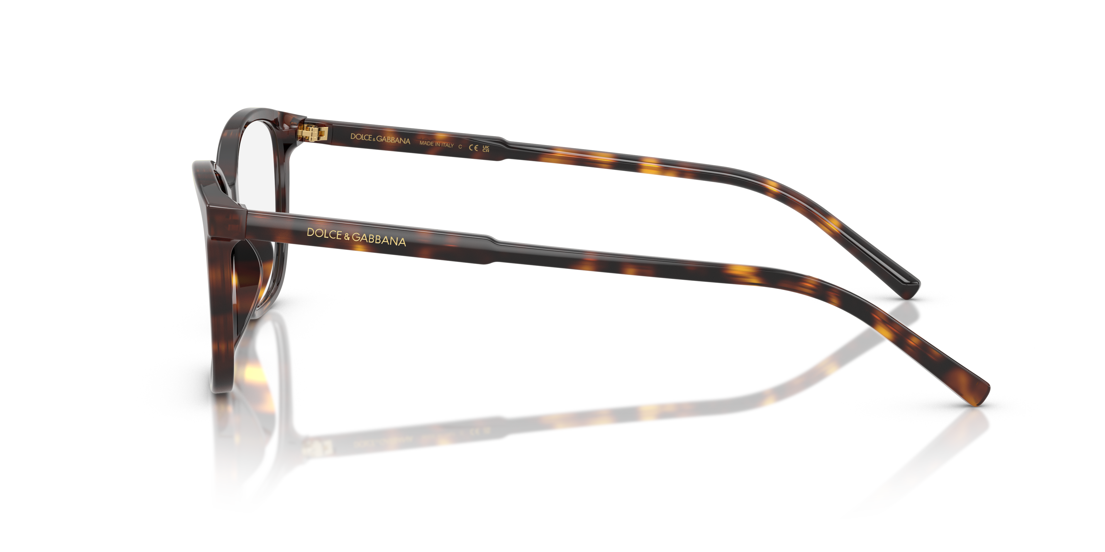 DG3424 Havana AcetaatEyeglass Frames van B24, Zijaanzicht