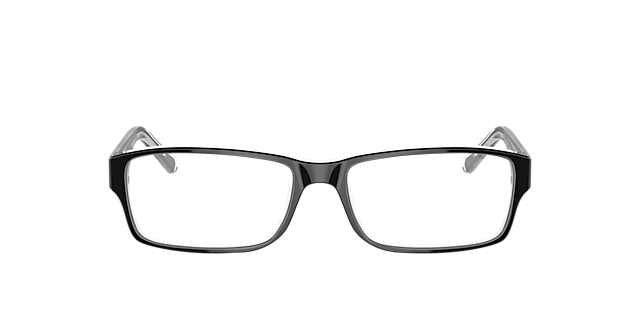 RB5169 Zwart op transparant AcetaatEyeglass Frames van B24, Vooraanzicht