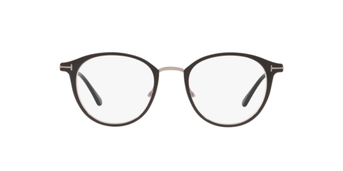 Tom Ford - FT5528-B, Glänzendes Schwarz/blue/Black Shiny, Größe: Small