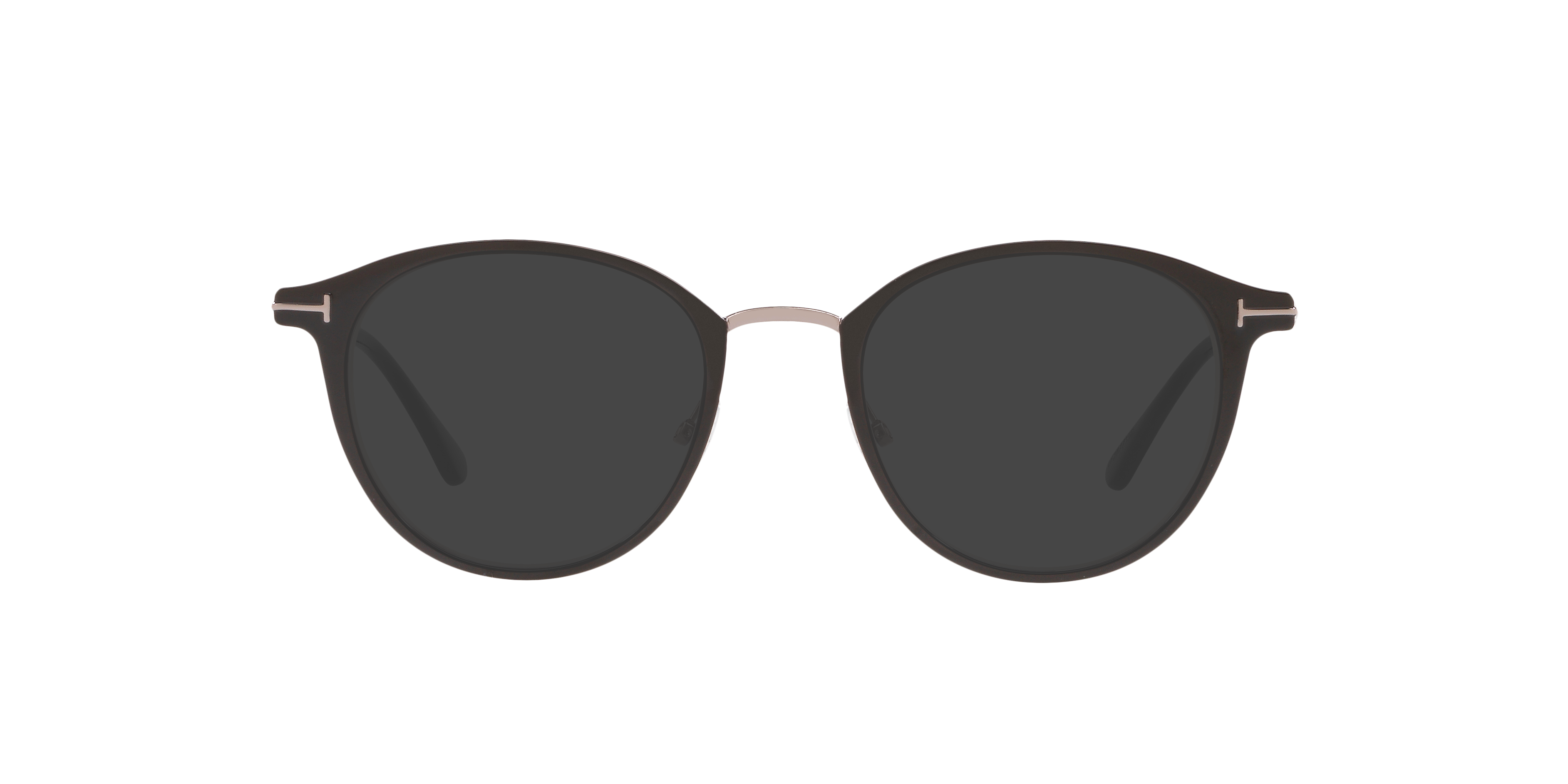 FT5528-B Glänzendes Schwarz MetallEyeglass Frames von B24, mit getönten Gläsern