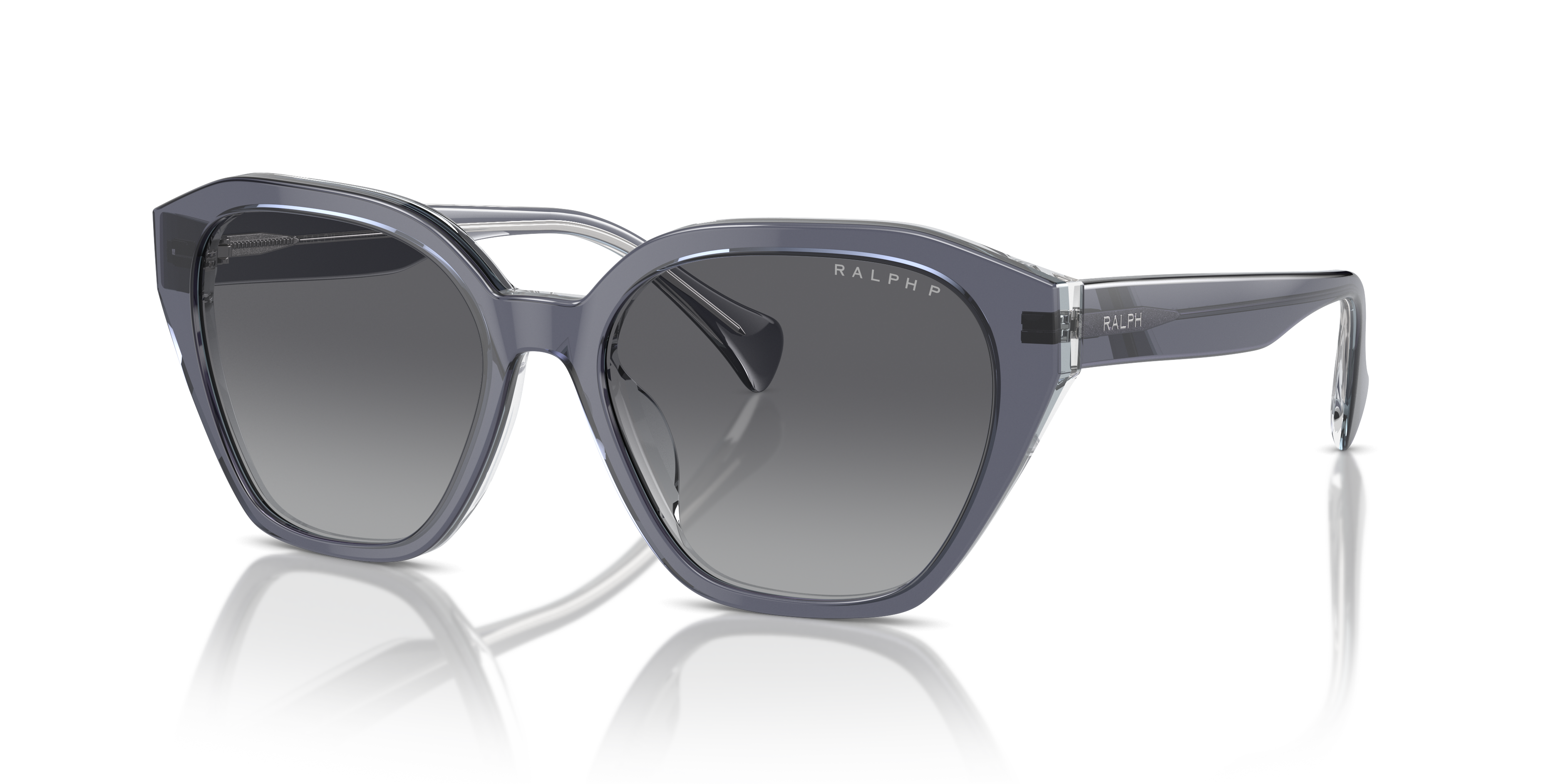 RA5315U Grau transparent AcetatSunglass Frames von B24, Dreiviertelansicht