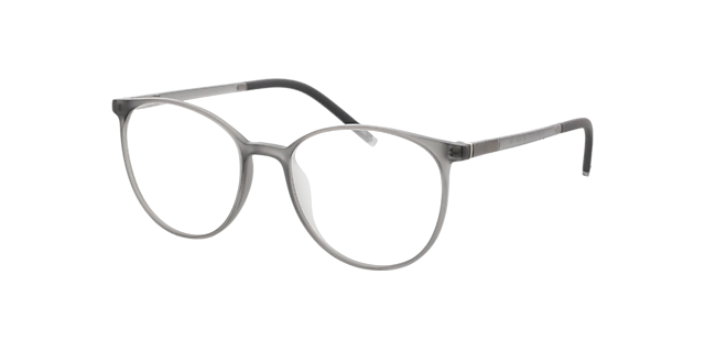 Conroe Kristalgrijs KunststofEyeglass Frames van B24, Hoekweergave