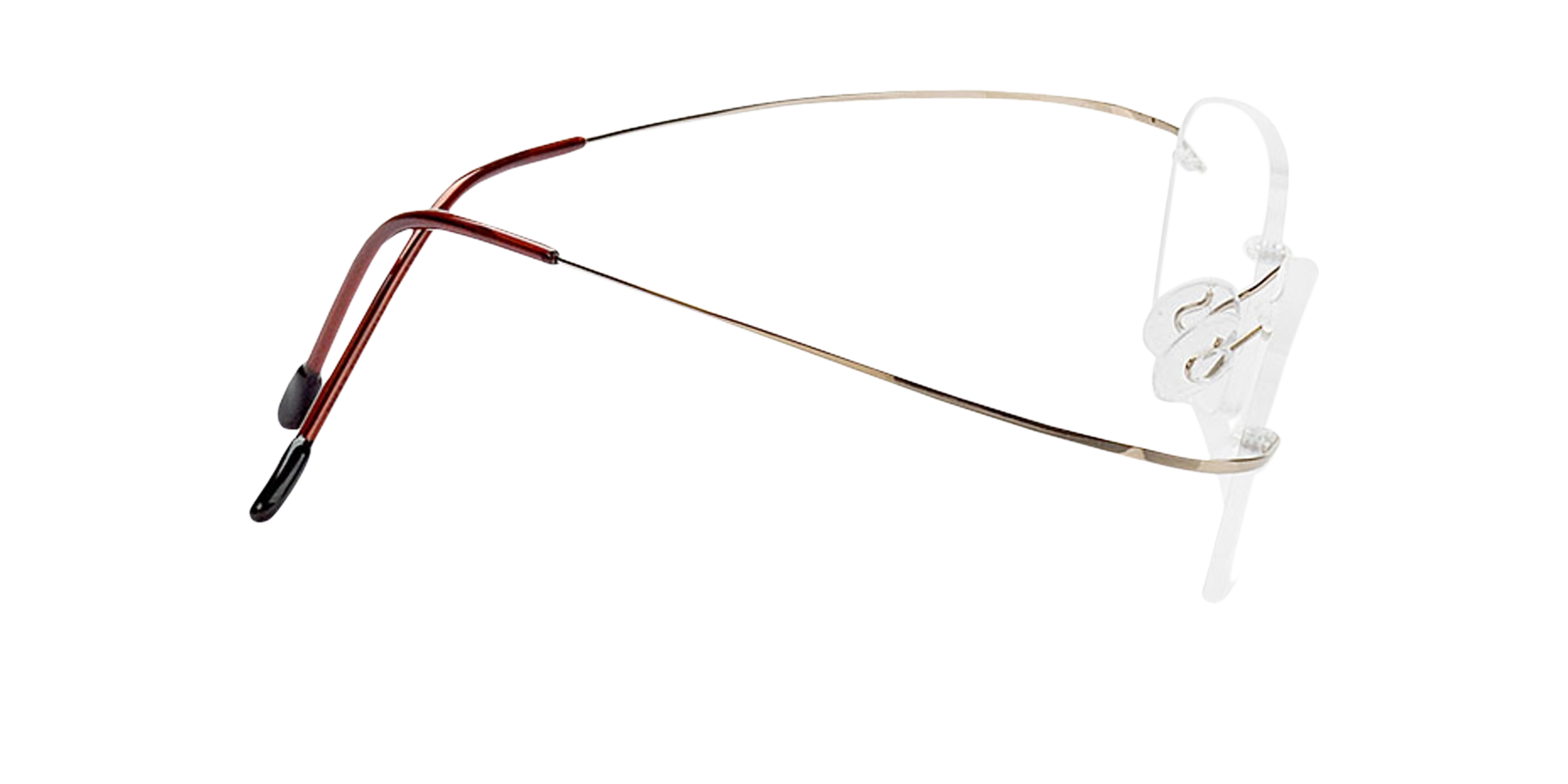 Mackay Goud TitaanEyeglass Frames van B24, Zijaanzicht