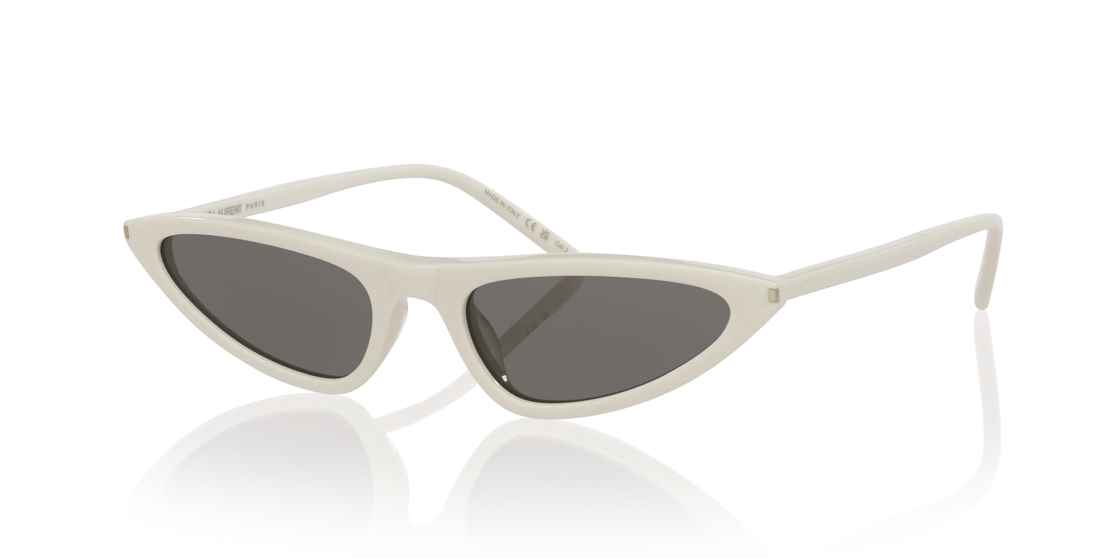 Sl 703 Weiß AcetatSunglass Frames von B24, Dreiviertelansicht