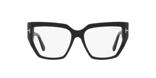 Tom Ford - FT5951-B, Damen, Glänzendes Schwarz/Black Shiny, Größe: X-Large