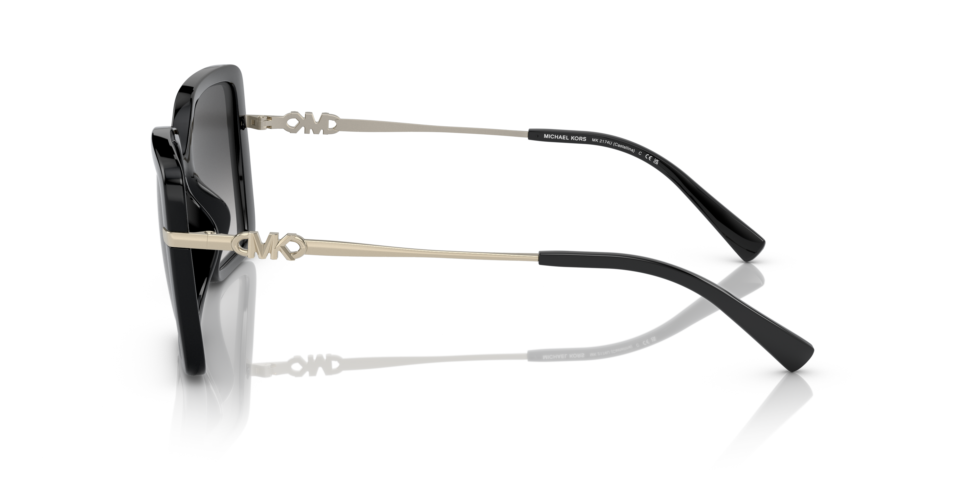 MK2174U Schwarz KunststoffSunglass Frames von B24, Seitenansicht