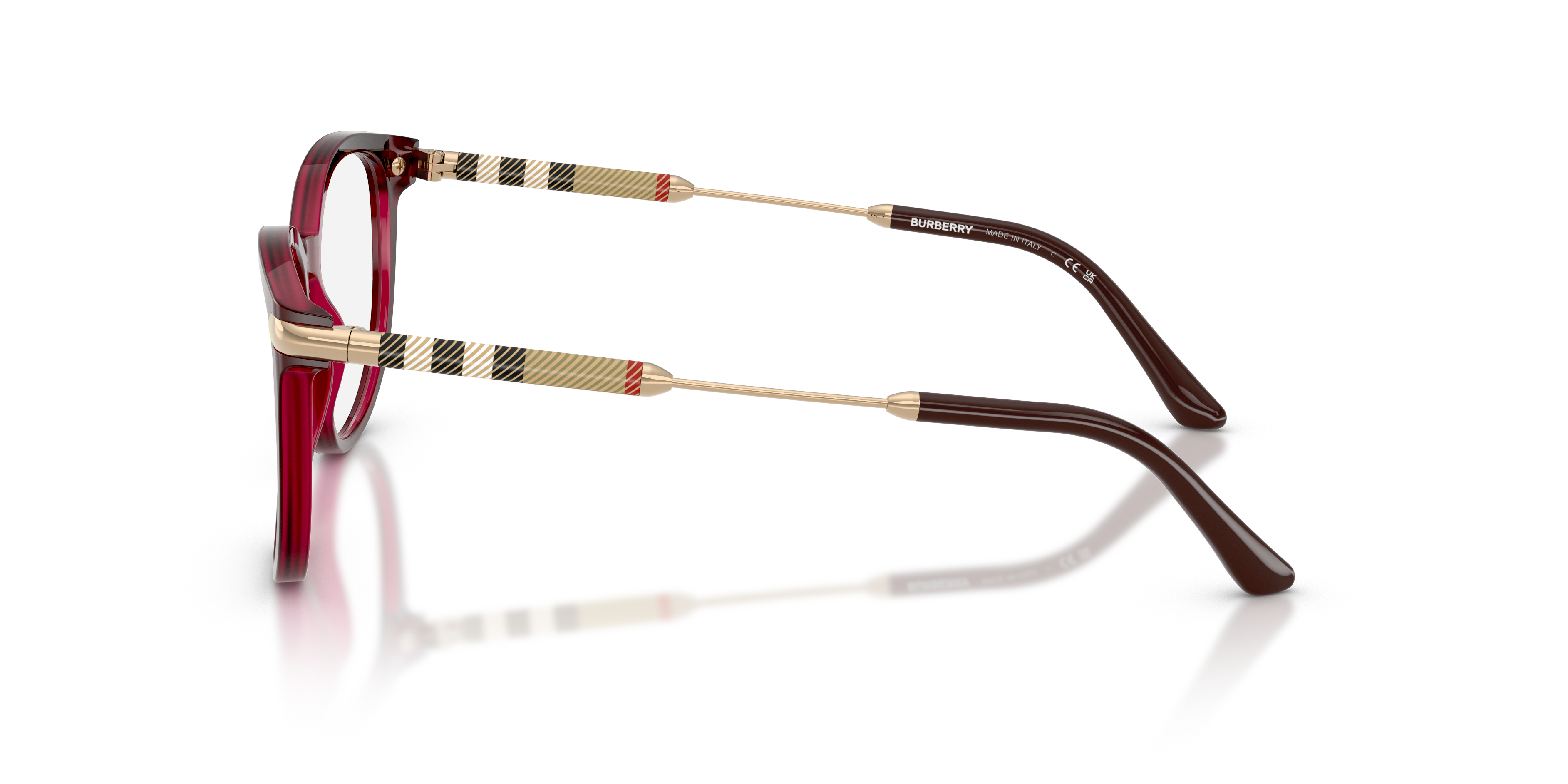 BE2255Q Havana AcetatEyeglass Frames von B24, Seitenansicht