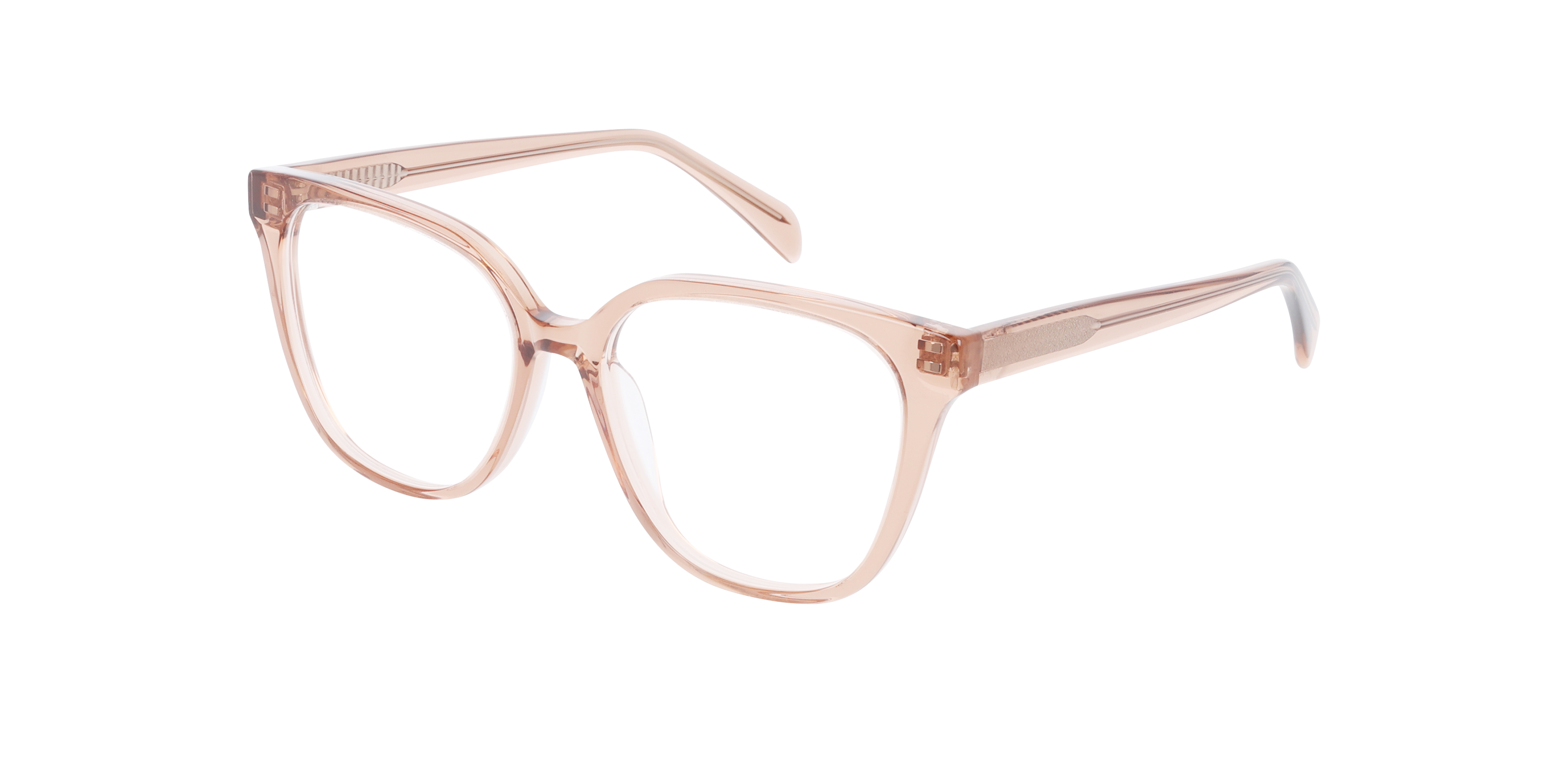 Sabrina Crystal Maple Syrup AcetatEyeglass Frames von B24, Dreiviertelansicht