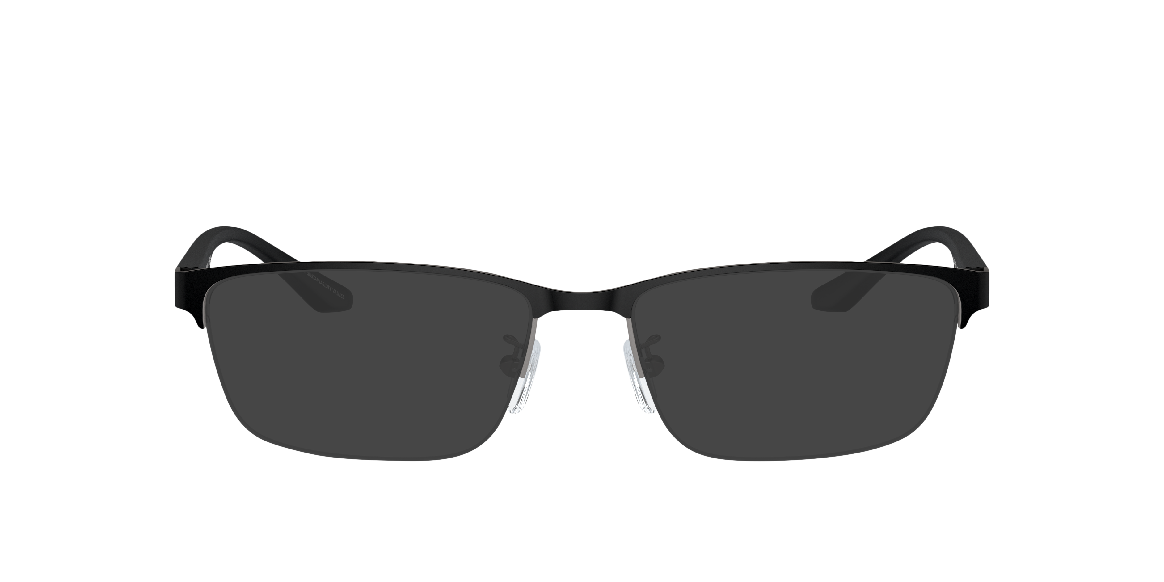 EA1147 Mat staalgrijs & zwart MetaalEyeglass Frames van B24, met getinte lenzen