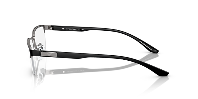 EA1147 Mat staalgrijs & zwart MetaalEyeglass Frames van B24, Zijaanzicht