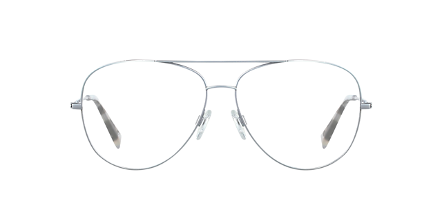 Maverick Brushed Jet Silver Titanium TitanEyeglass Frames von B24, Vorderansicht