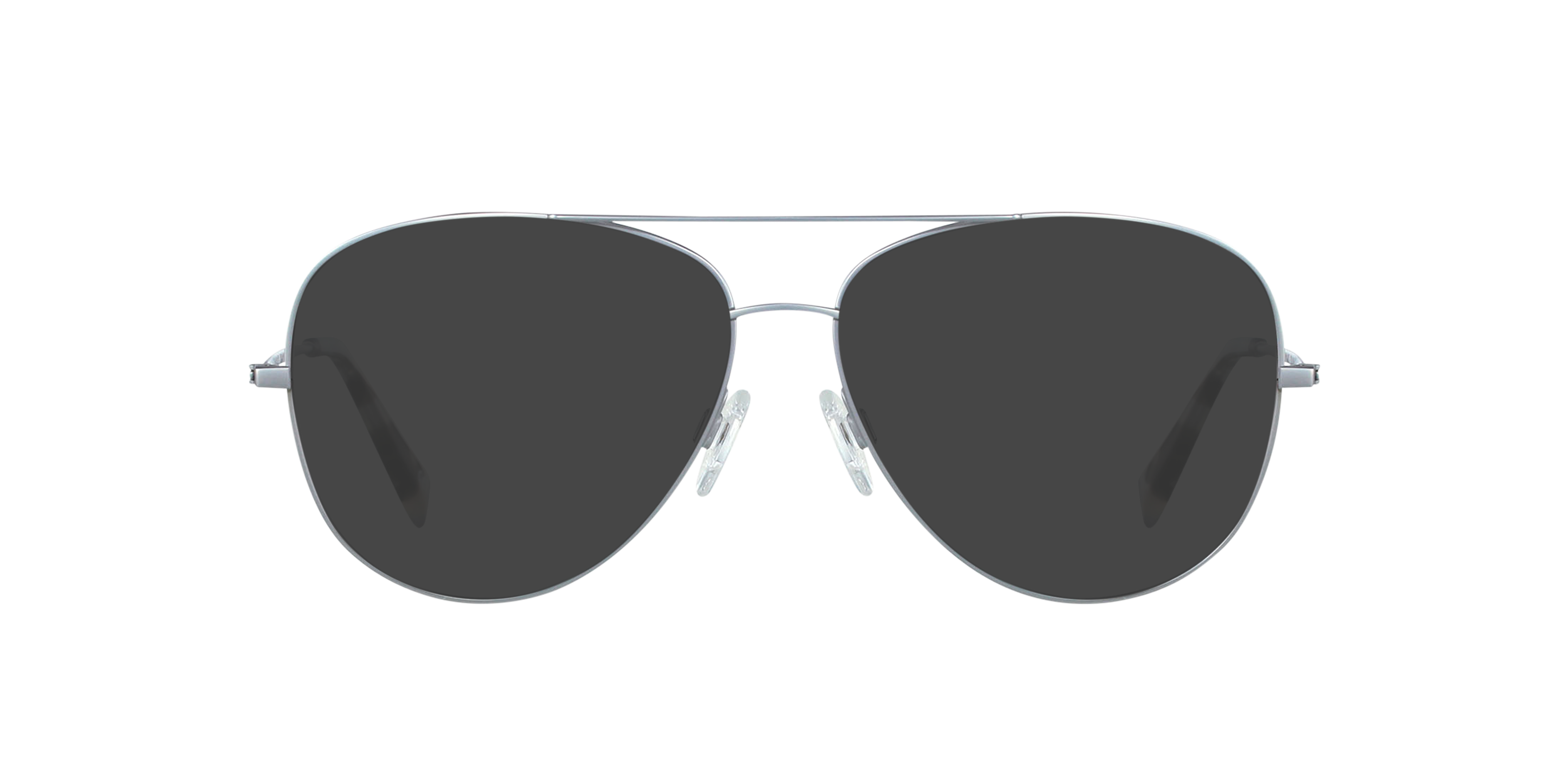 Maverick Brushed Jet Silver Titanium TitanEyeglass Frames von B24, mit getönten Gläsern