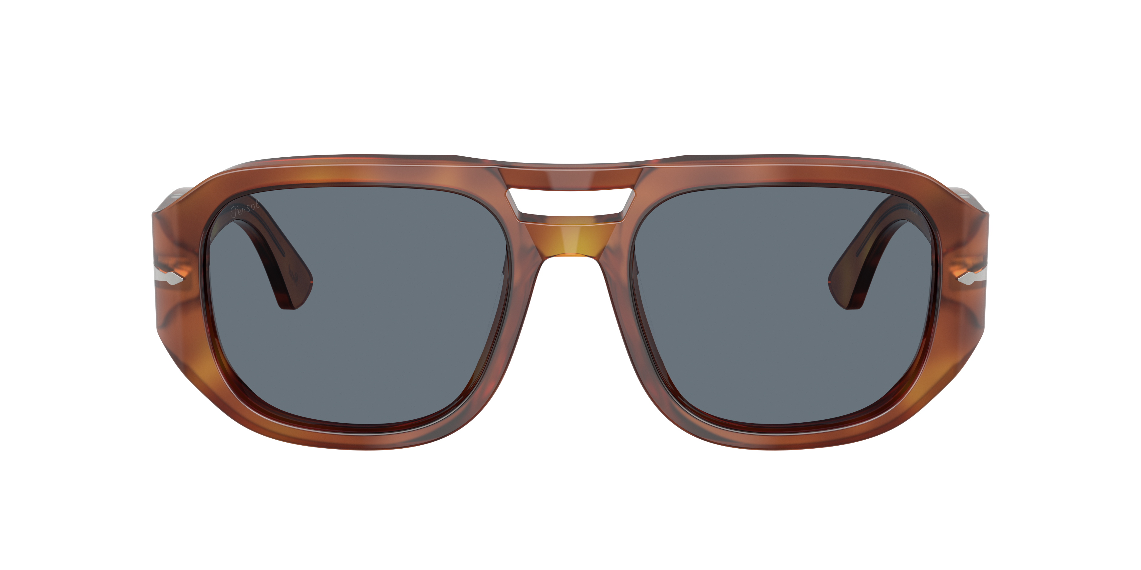 Persol 8056262357439 Terra Di Siena/striped Grey, Size: Large