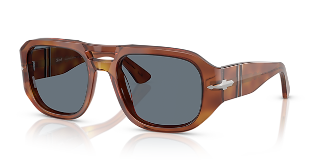 PO3373S Terra Di Siena AcetatSunglass Frames von B24, Dreiviertelansicht