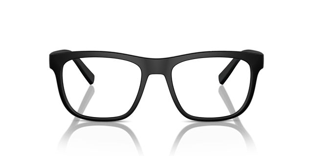 AX3050 Matt Schwarz KunststoffEyeglass Frames von B24, Vorderansicht