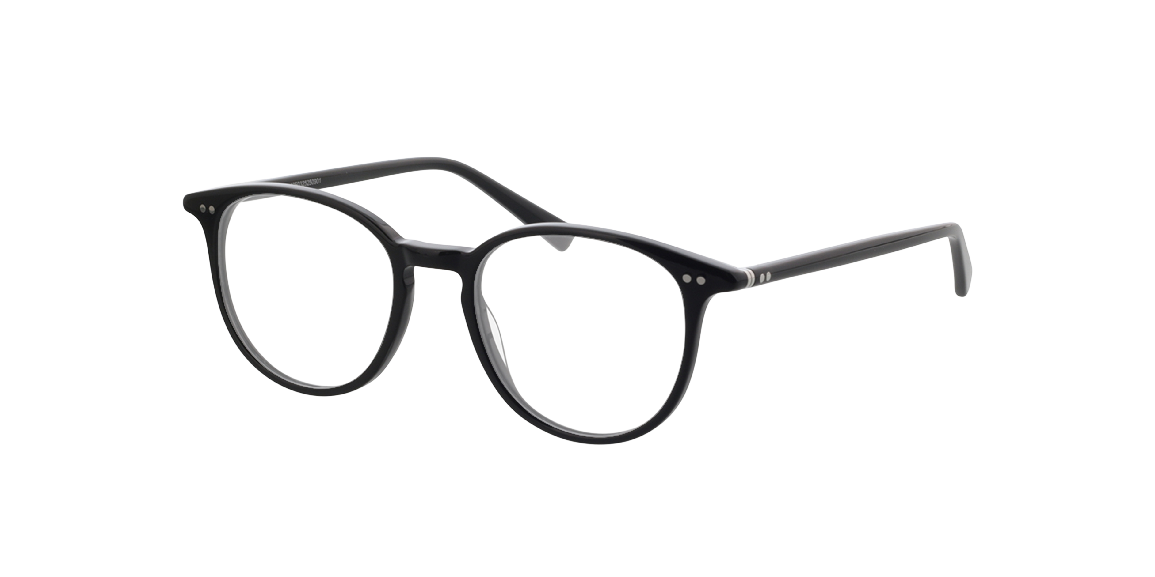 Serena Zwart AcetaatEyeglass Frames van B24, Hoekweergave