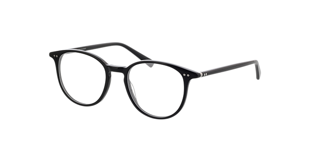 Serena Zwart AcetaatEyeglass Frames van B24, Hoekweergave