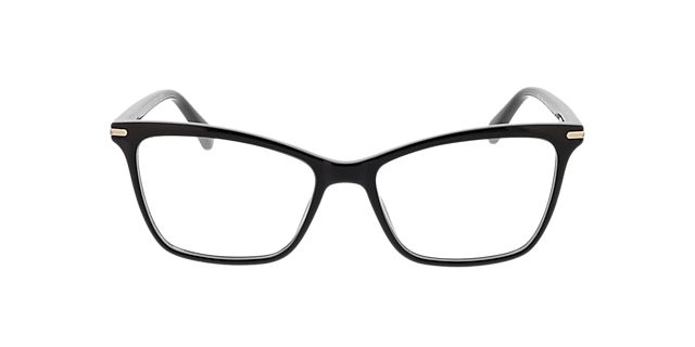 Aurora Zwart KunststofEyeglass Frames van B24, Vooraanzicht