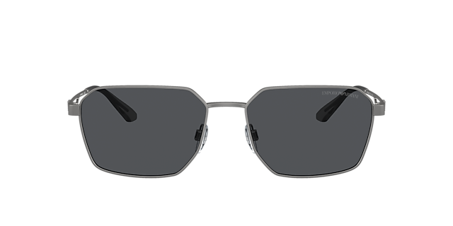 EA2140 Mat Staalgrijs MetaalSunglass Frames van B24, met getinte lenzen