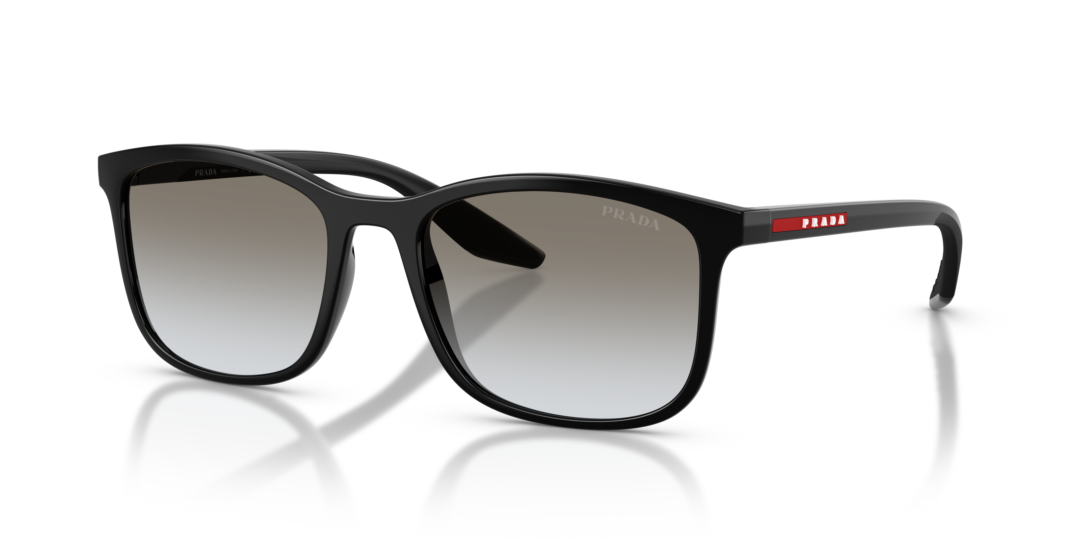 PS A08S Schwarz KunststoffSunglass Frames von B24, Dreiviertelansicht