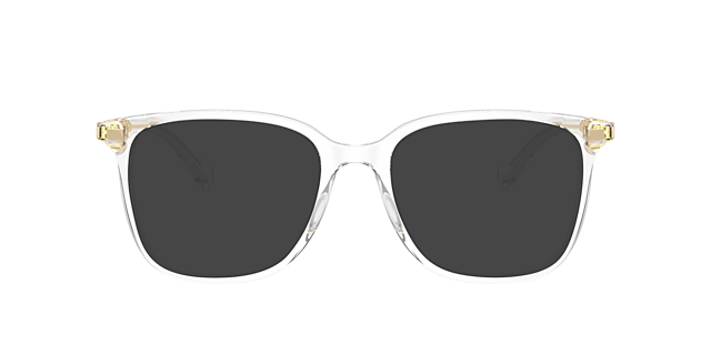 RA7147 Shiny Transparent Crystal AcetatEyeglass Frames von B24, mit getönten Gläsern