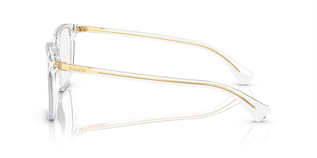 RA7147 Shiny Transparent Crystal AcetatEyeglass Frames von B24, Seitenansicht