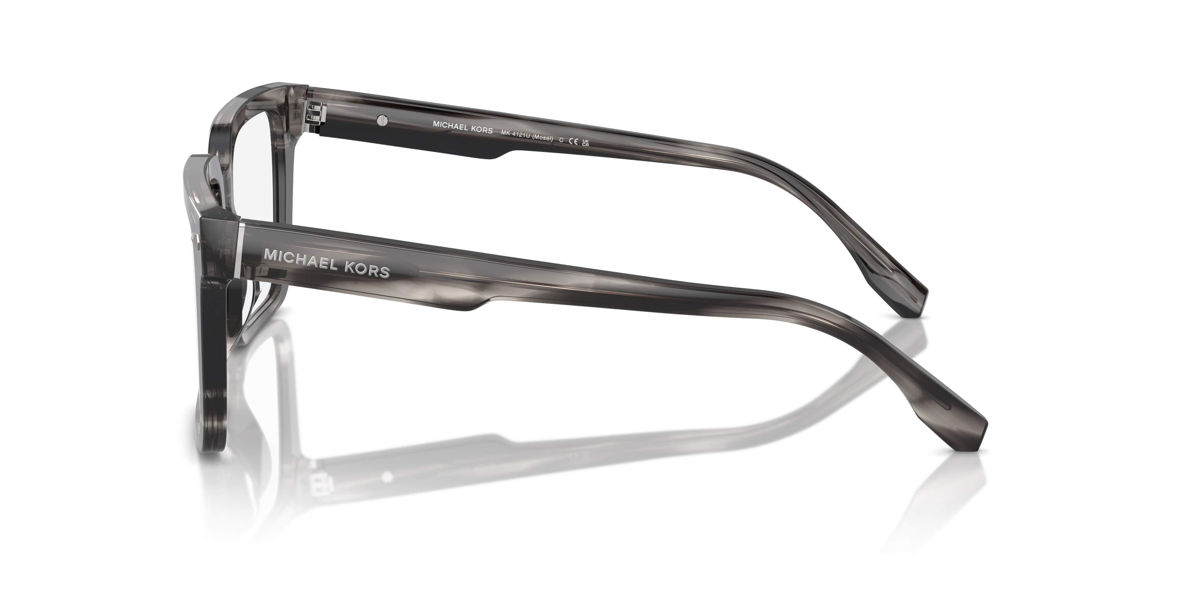 MK4121U Zwart Hoorn AcetaatEyeglass Frames van B24, Zijaanzicht