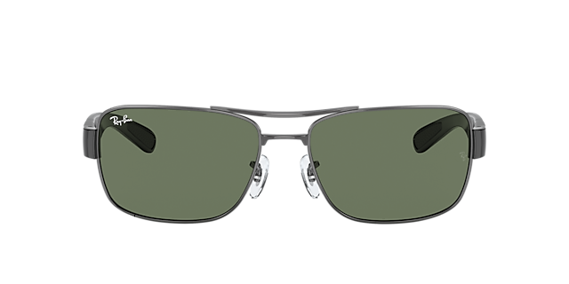 RB3522 Staalgrijs MetaalSunglass Frames van B24, met getinte lenzen