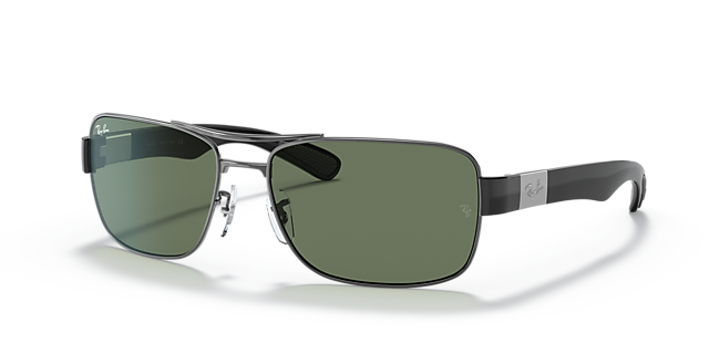 RB3522 Staalgrijs MetaalSunglass Frames van B24, Hoekweergave