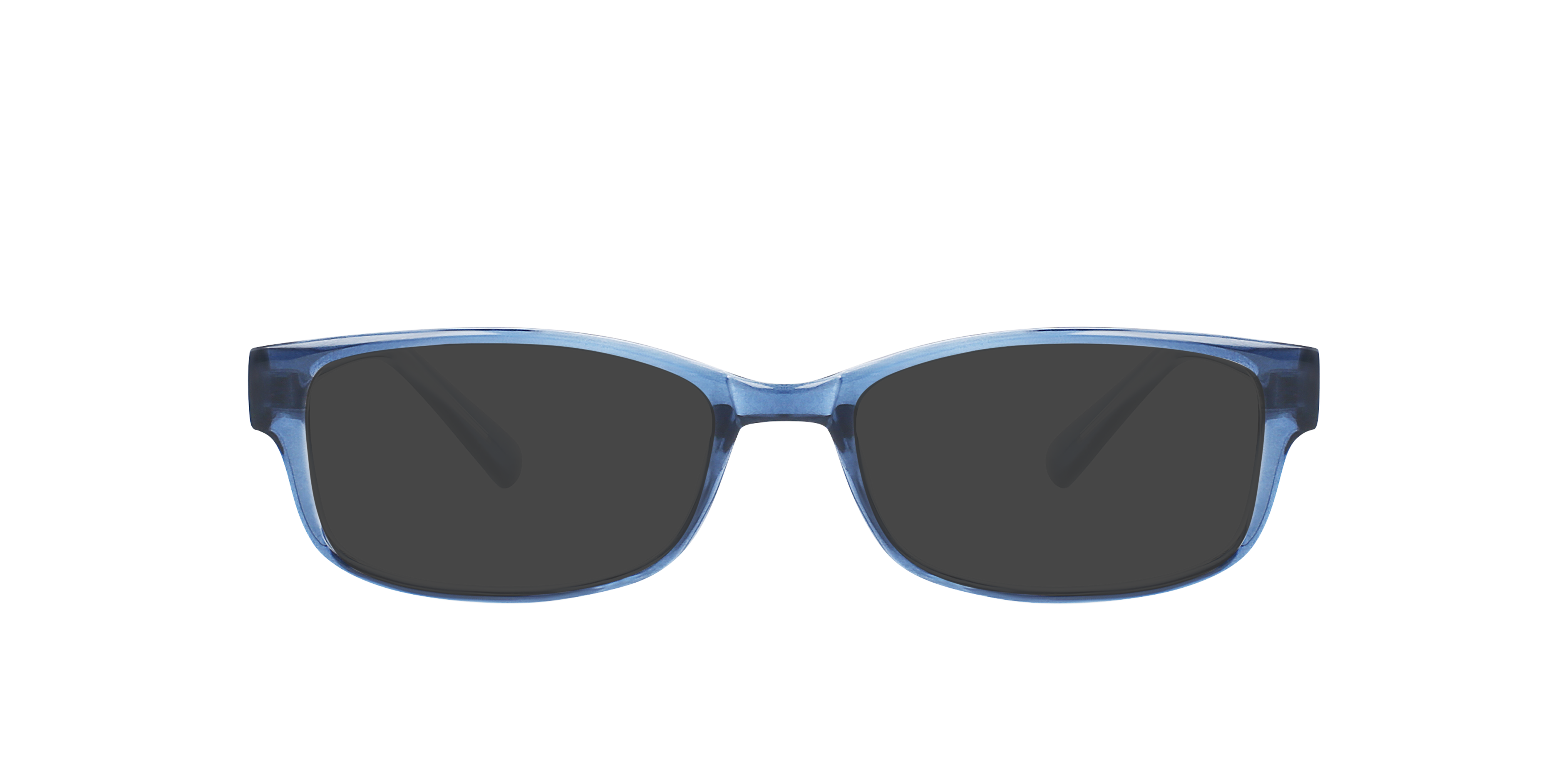 Drifter Crystal Shiny Blue KunststofEyeglass Frames van B24, met getinte lenzen