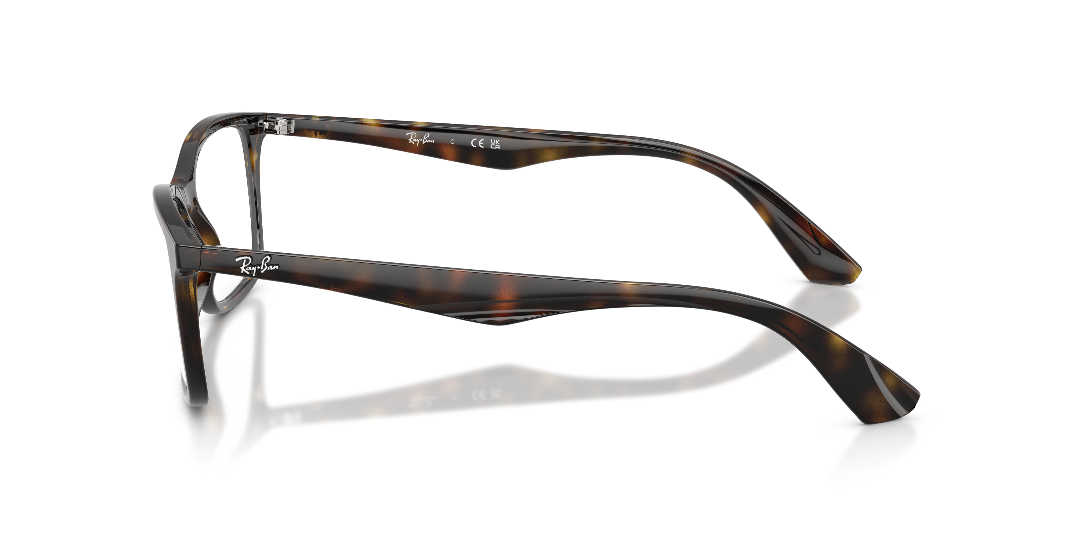 RB7047 Havana KunststoffEyeglass Frames von B24, Seitenansicht