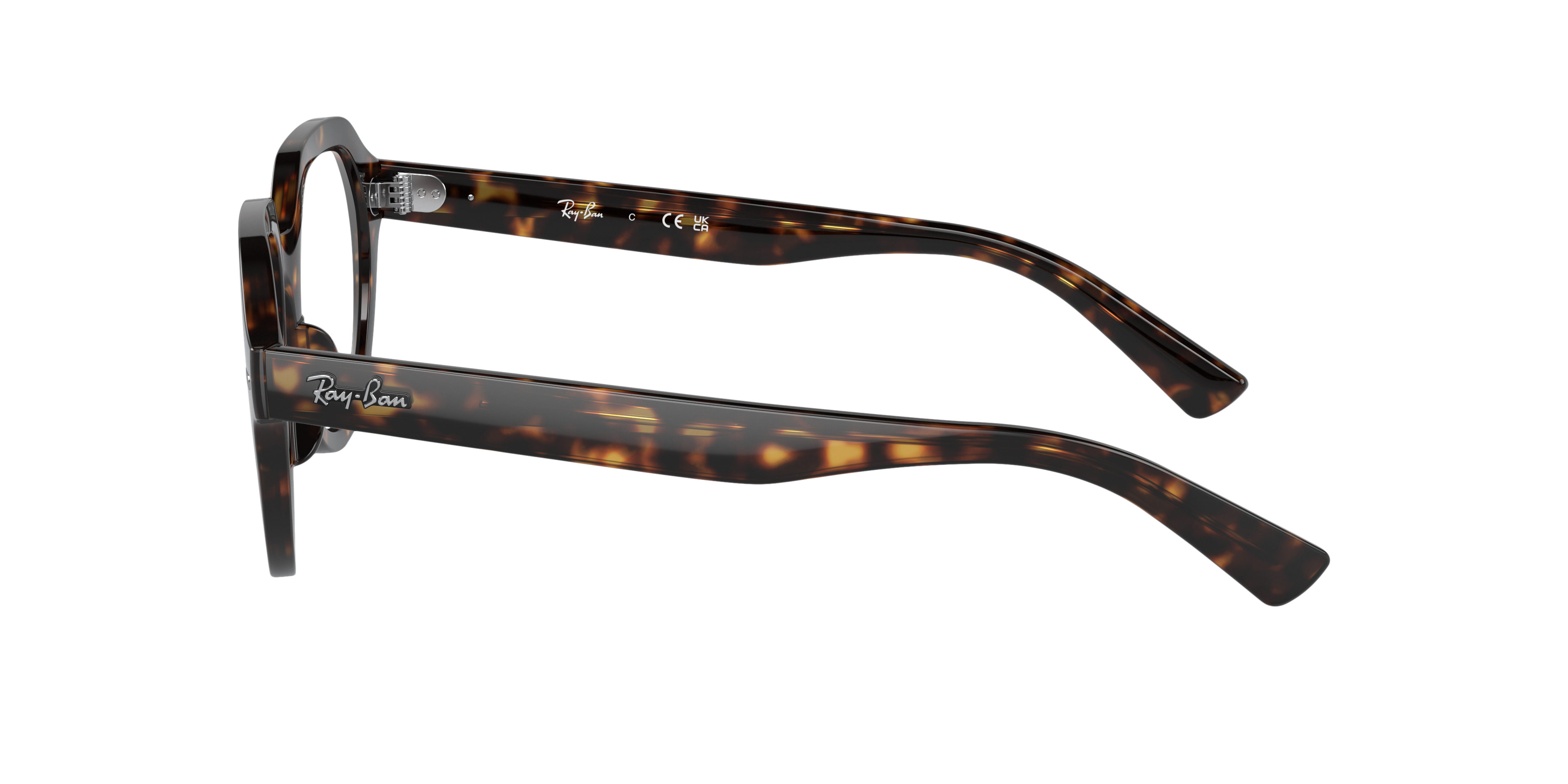 RB7214 Havana KunststofEyeglass Frames van B24, Zijaanzicht