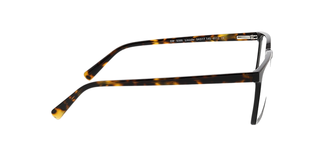 Lincoln Black  &  Havana KunststoffEyeglass Frames von B24, Seitenansicht