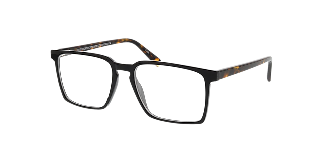 Lincoln Black  &  Havana KunststoffEyeglass Frames von B24, Dreiviertelansicht