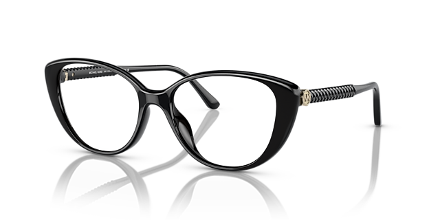MK4102U Schwarz KunststoffEyeglass Frames von B24, Dreiviertelansicht
