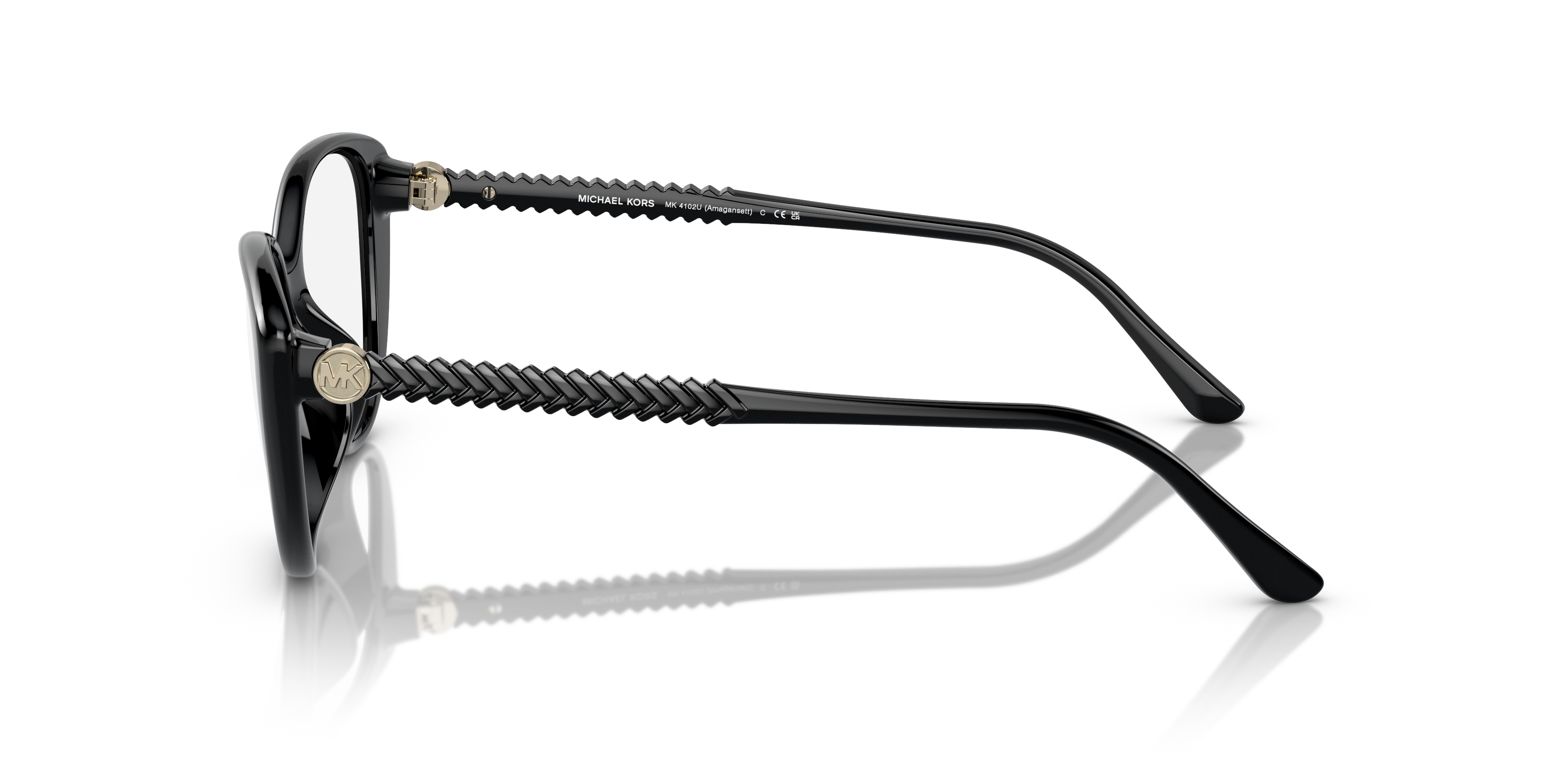 MK4102U Schwarz KunststoffEyeglass Frames von B24, Seitenansicht