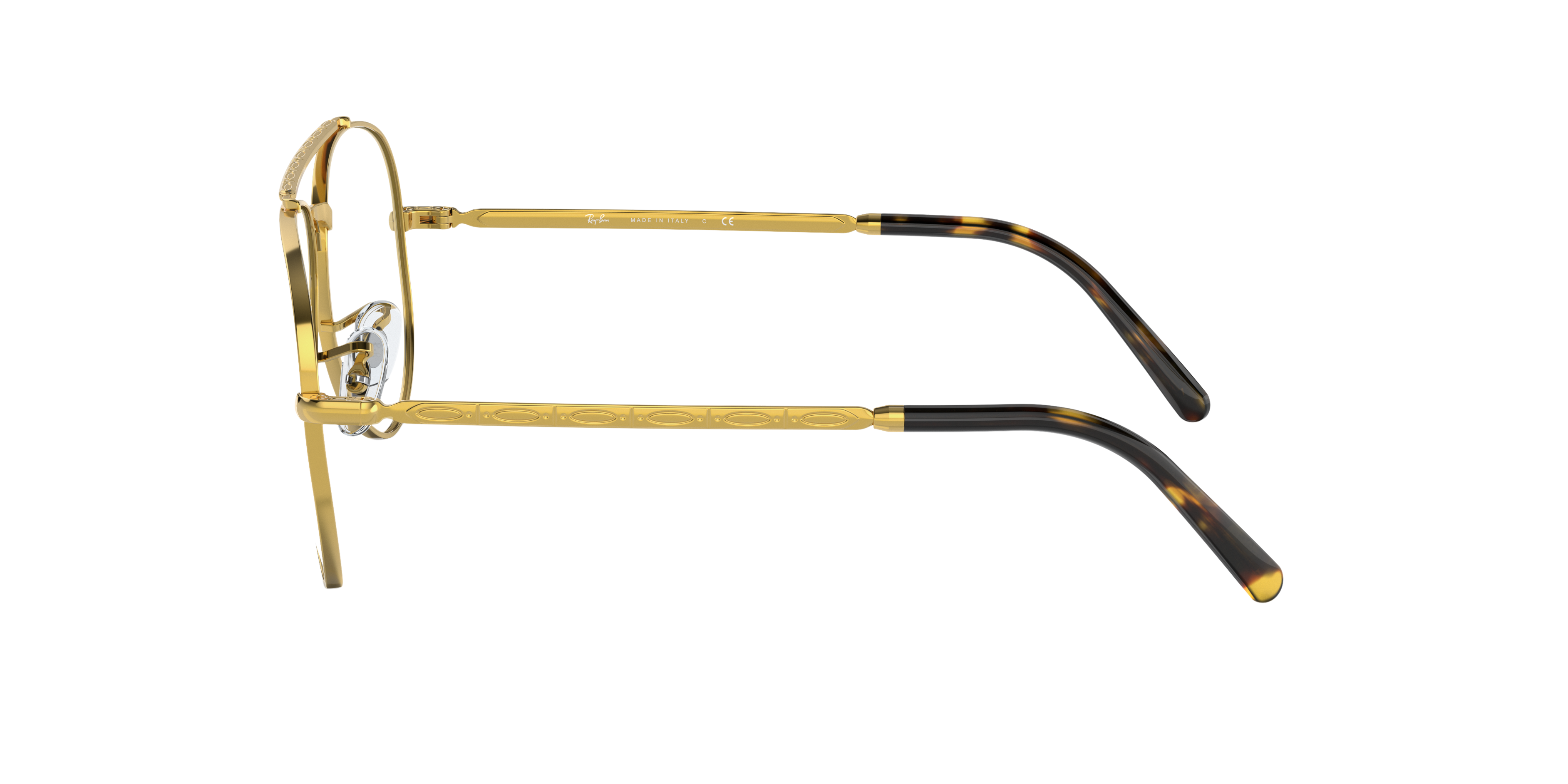 RB3625V Goud MetaalEyeglass Frames van B24, Zijaanzicht