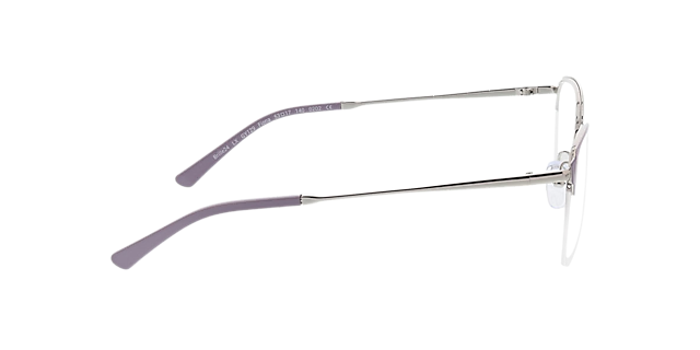 Fiona Violet  &  zilver MetaalEyeglass Frames van B24, Zijaanzicht