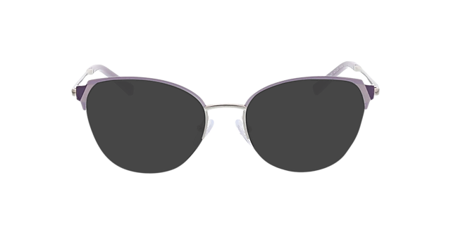Fiona Violet  &  zilver MetaalEyeglass Frames van B24, met getinte lenzen