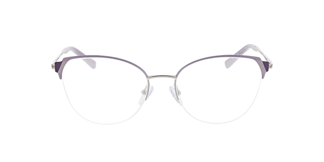Fiona Violet  &  zilver MetaalEyeglass Frames van B24, Vooraanzicht