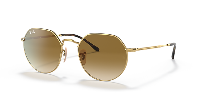 RB3565 Arista Gold MetallSunglass Frames von B24, Dreiviertelansicht