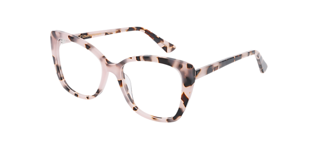 Megan CT Rosy Tortoise AcetaatEyeglass Frames van B24, Hoekweergave