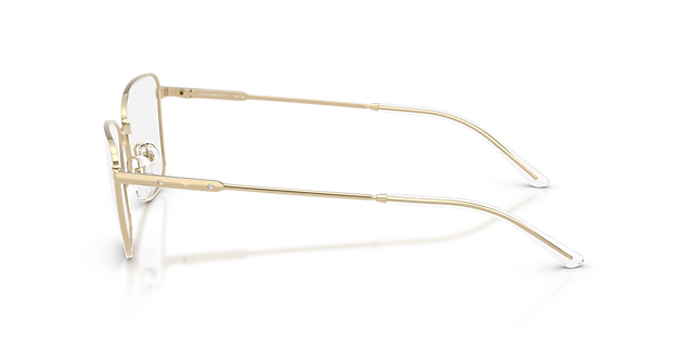 EA1185B Glanzend Lichtgoud MetaalEyeglass Frames van B24, Zijaanzicht