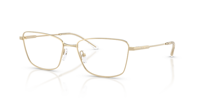 EA1185B Glanzend Lichtgoud MetaalEyeglass Frames van B24, Hoekweergave