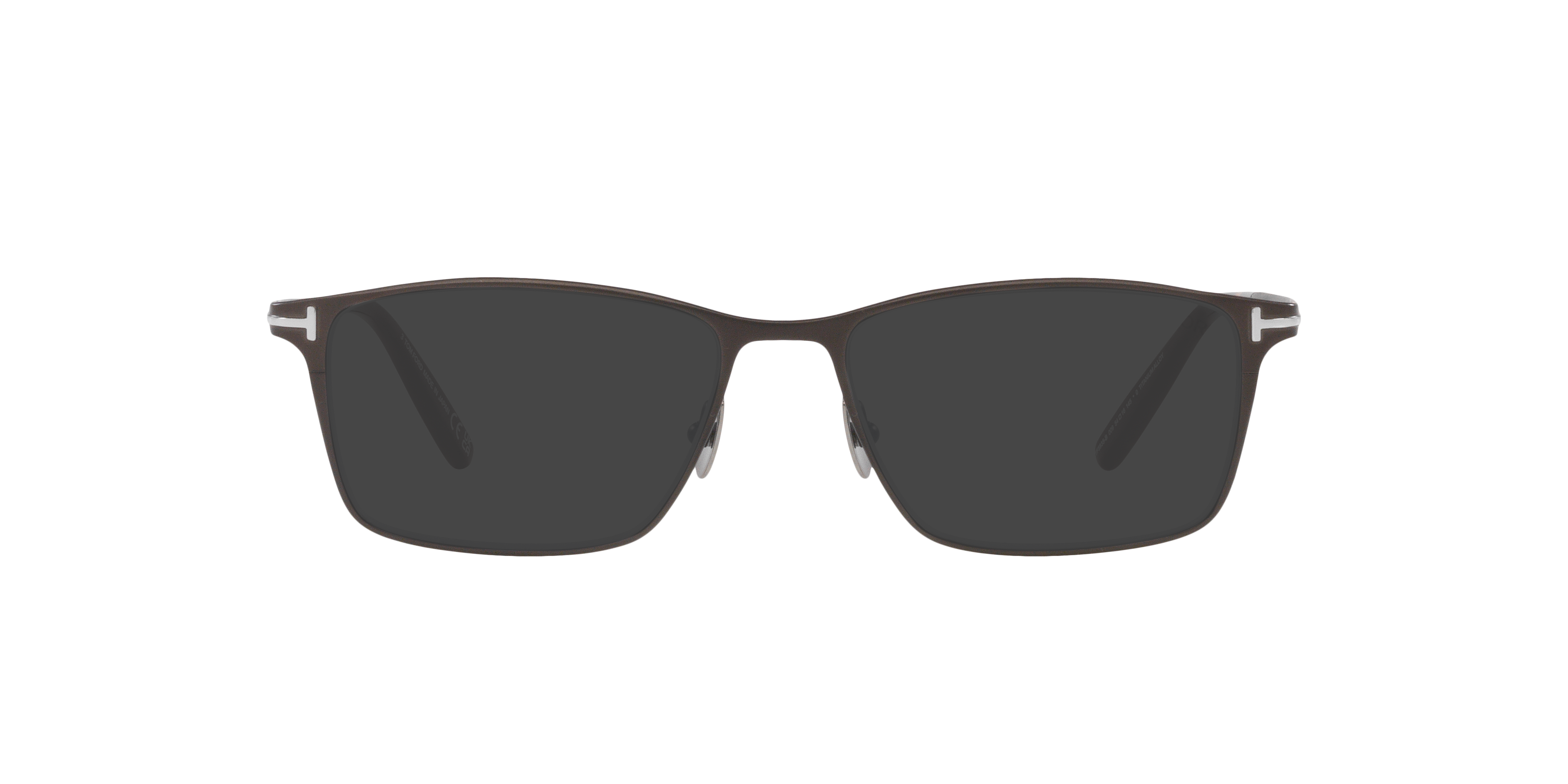 FT5935-B Gunmetal Matte TitanEyeglass Frames von B24, mit getönten Gläsern