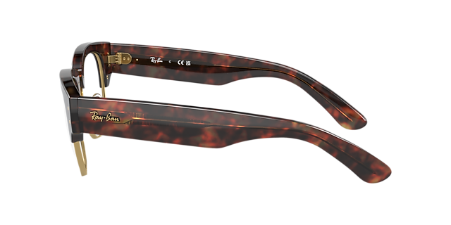 RB0316V Schildpatt auf Gold KunststoffEyeglass Frames von B24, Seitenansicht